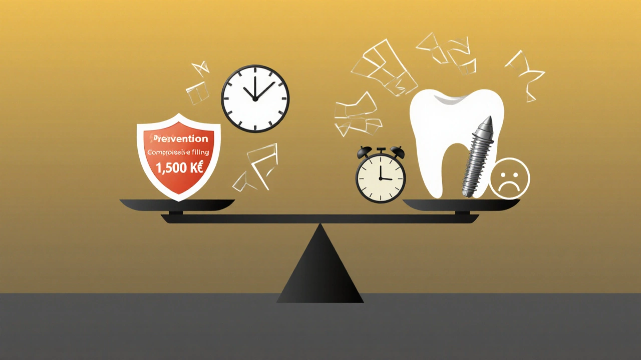 Porovnání nákladů: levná oprava vs. drahá náhrada po zanedbání.