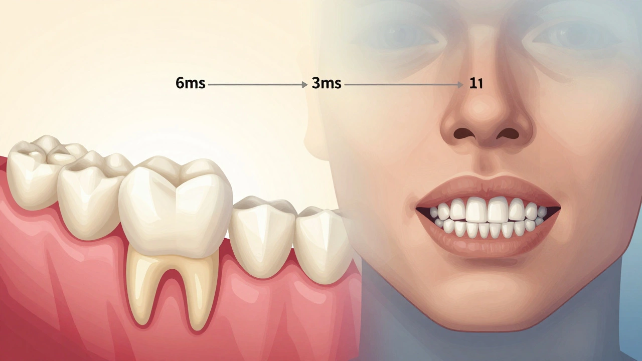 Side-by-side comparison of healthy jawbone versus bone loss from missing tooth.