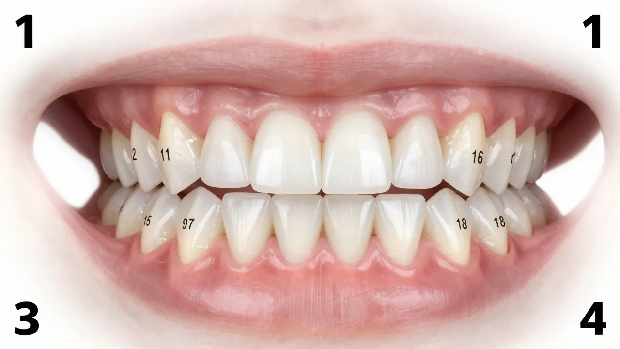 Jak jsou číslované zuby? Celý systém zubního značení vysvětlený jednoduše