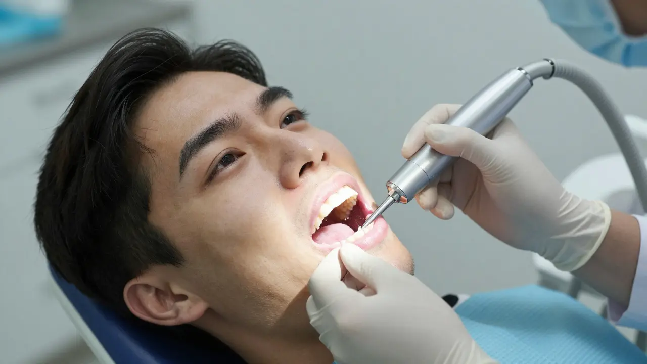 Jak probíhá pískování zubů? Vše, co potřebujete vědět