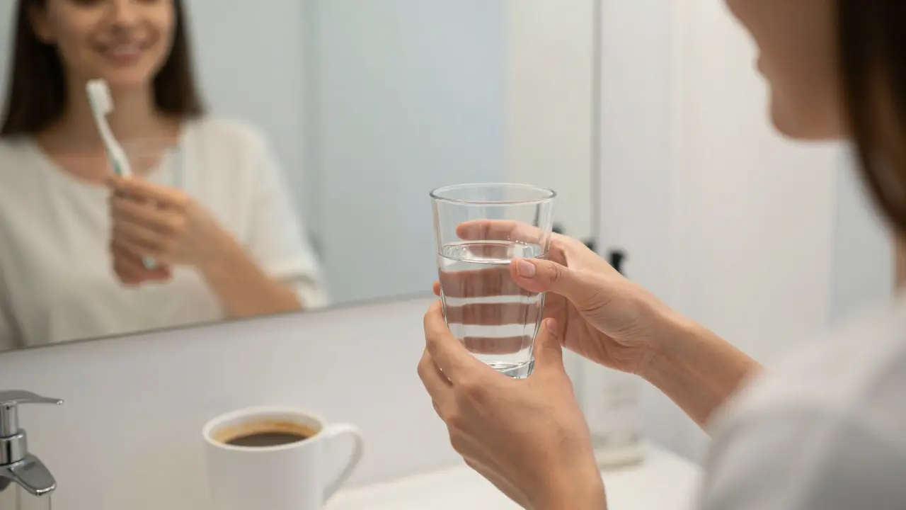 Pacient vyhýbá se kávě po bělení zubů