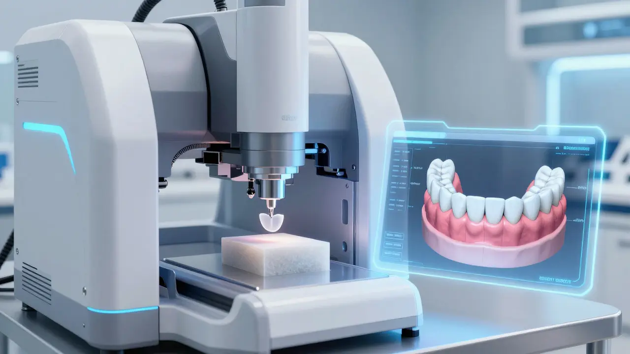 Digitální výroba zubních fazet pomocí CAD/CAM technologie