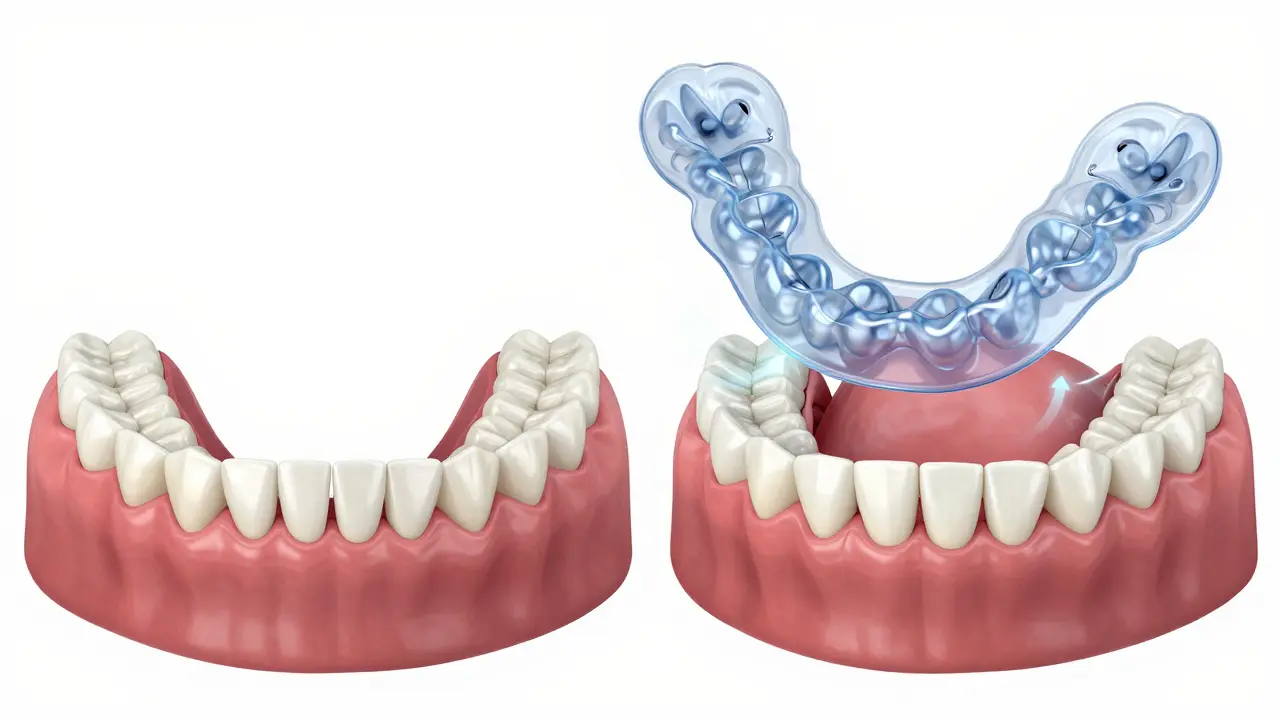 3D vizualizace rozšiřování patra pomocí ortodontické aparatury