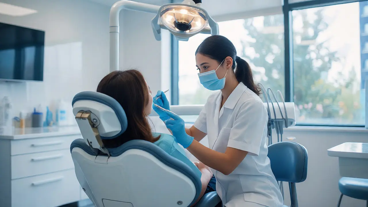 Dentální hygiena v moderní ordinaci s přirozeným světlem