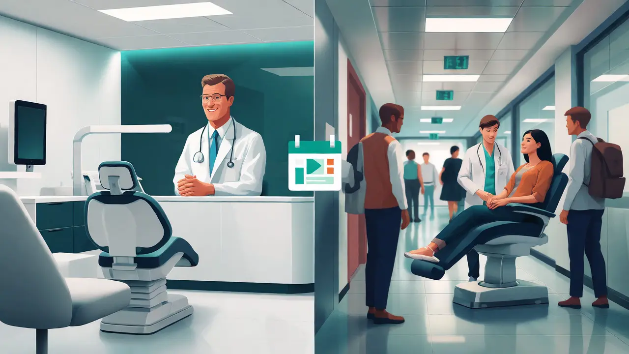 Porovnání soukromé kliniky a univerzitní stomatologie